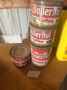 Vintage coffee cans