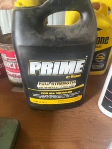 3 gallons Anti-freeze, spray paint