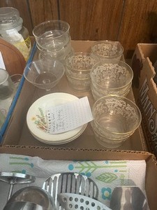 Glassware, misc housewares