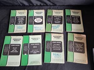 lot 38 image: Lot of 35 Old John Deere Operators Manuals