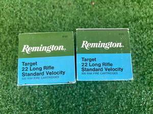 2 500 Count Boxes Remington Target 22 Long Rifle Cartridges