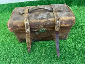 Vintage Leather Ammo Box