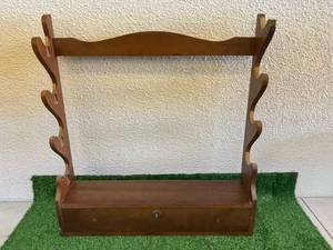 Gun Rack with Locking Drawer & Contents