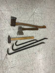 Pry Bars, Hammer, Hatchet & Axe