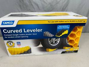 New Camco Curved Leveler  Wheel Chock