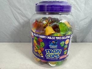 New Large Container of Jelly Candy Tropi Cups
