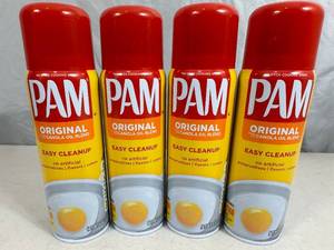 4 New Cans of Pam Cooking Spray