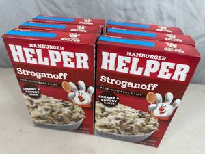 6 New Boxes of Hamburger Helper Stroganoff