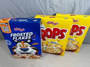 3 New Boxes of Cereal