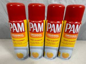 4 New Cans of Pam Cooking Spray