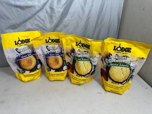 4 New Lodge Skillet Cornbread Mixes