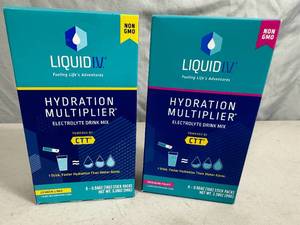 2 New Boxes of Liquid IV Hydration Multiplier