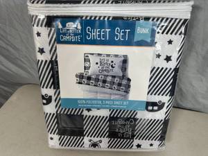 New Camping Themed 4 pc Sheet Set - Bunk
