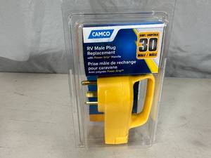 New RV  Camper 30 Amp Replacement Plug End - Male