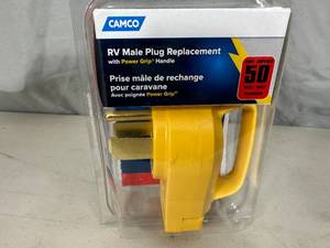 New RV  Camper 50 Amp Replacement Plug End - Male