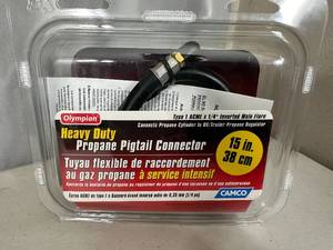 New Heavy Duty Propane Pigtail Connector