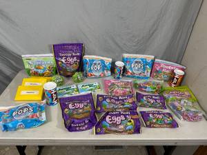 Large Lot of Candy, Snacks, Tootsie Rolls, Etc