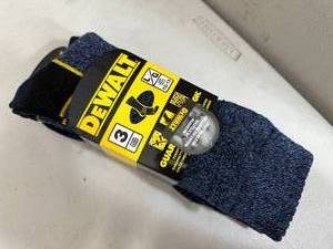 3 New Pairs Dewalt Work Socks