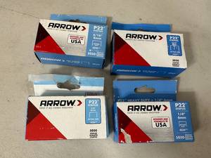 4 Large Packs of Arrow P22 Staples