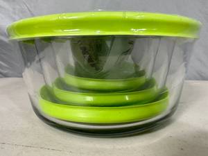 New 8 Pc Glass Food Storage Set