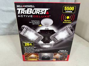 New TriBurst LED Garage Light - Motion Activated