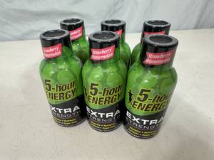 6 New 5 Hour Energy Shots - Strawberry Watermelon