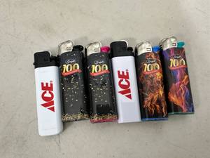 6 New Assorted Lighters