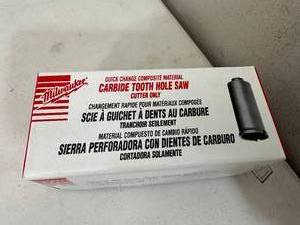 New Milwaukee Carbide Tooth Hole Saw 1-14
