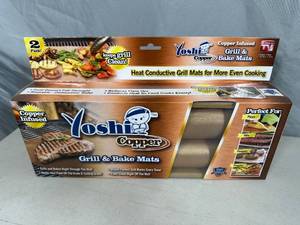 New Pack of 2 Copper Infused Grilling  Baking Mats