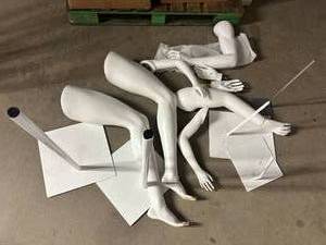 Assorted Mannequin Legs, Arms, Stands