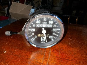lot 959 image: 1960s VDO OEM Speedometer 100 MPH