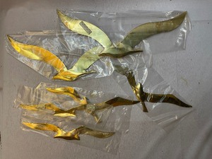 lot 742 image: Flights Of Fancy Brass Seagull Wall Decorator Set
