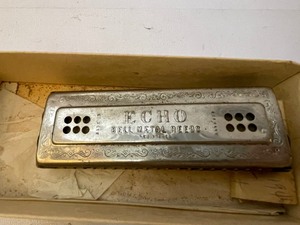 lot 760 image: Echo Bell Metal Reeds Harmonica - Made In Deutschland