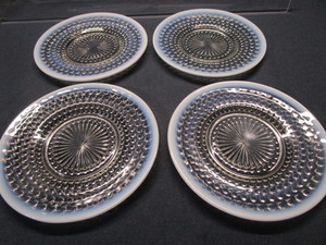 Four Luncheon Plates, AH Moonstone