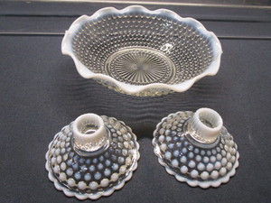 Candle Holders, Bowl, AH Moonstone