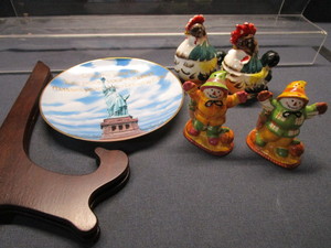 Cream & Sugar, Shakers, Plate