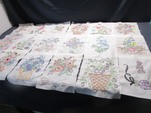 Embroidered Quilt Panels