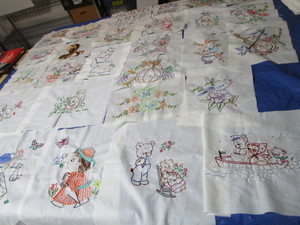 Quilt Squares, Embroidered