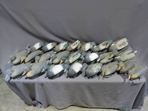 Mixed Lot of 23 Duck Decoys with Carry Bag