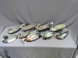 Mixed Lot of 9 Duck Decoys