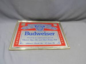 Budweiser King of Beers Mirror - 25 x 18