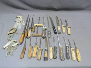 Mixed Lot of Meat Knives and Accessories