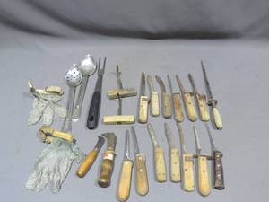 Mixed Lot of Meat Knives and Accessories