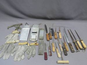 Mixed Lot of Meat Knives and Accessories
