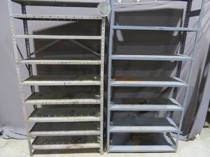 Mixed Lot of Steel garage Shelving