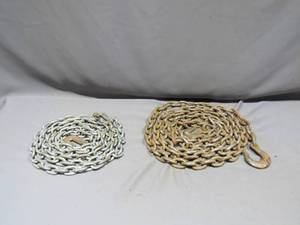 Mixed Lot of Transport Chains with Clevis Hooks