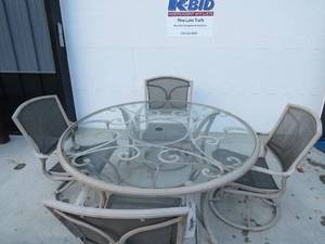 5 Piece Patio Set with Table and 4 Chairs