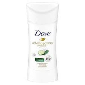 lot 47 image: Lot of 7 Dove Advanced Care Invisible Antiperspirant Deodorant Stick, Cucumber & Cactus Water, 2.6 oz