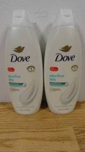 lot 6 image: Set of 2 Dove Sensitive Skin Nourishing Body Wash 24 Ounce