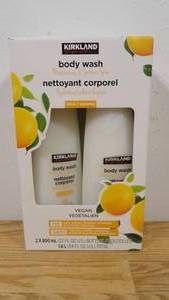 lot 12 image: Kirkland Signature Liquid Body Wash, Natural Citrus, 27 fl oz, 2-count